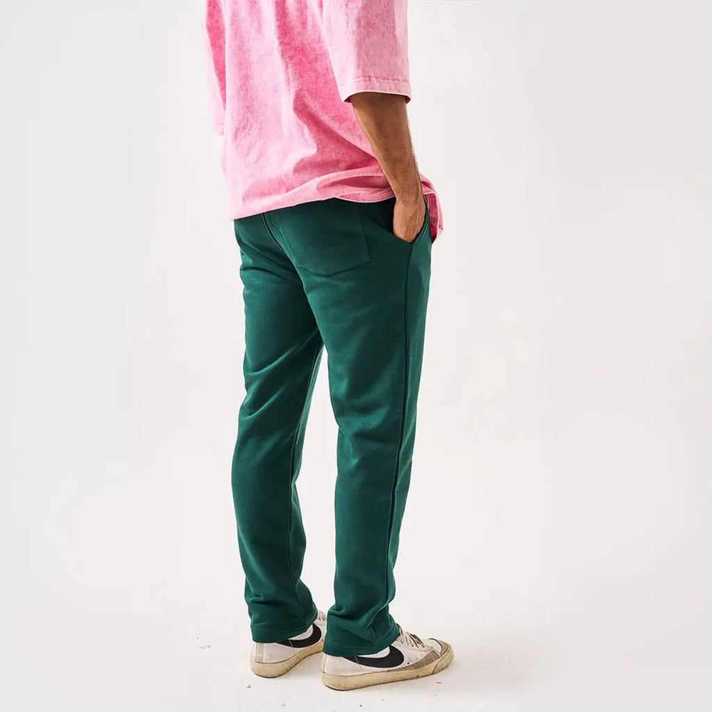 Custom straight leg sweatpants with personalized printed design