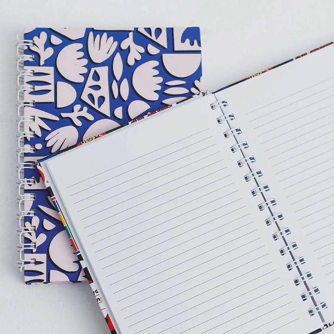 Custom spiral hard notebook with personalized printed cover