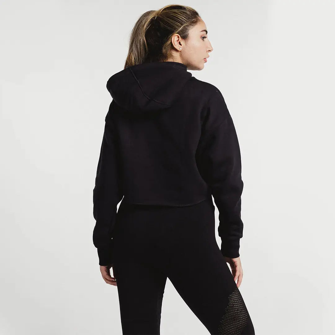 Custom cropped oversized hoodie with personalized printed design