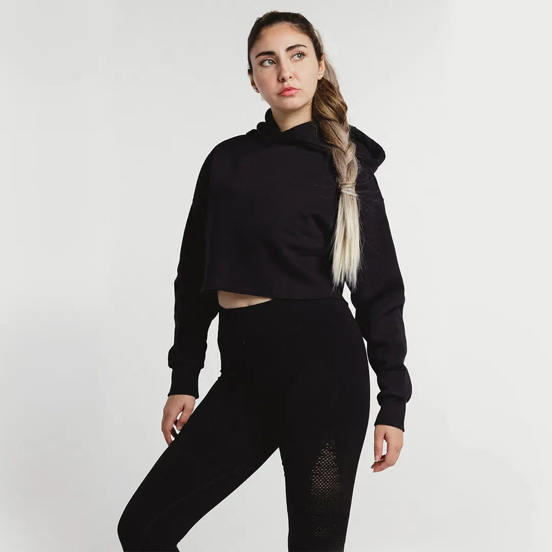 Custom cropped oversized hoodie with personalized printed design