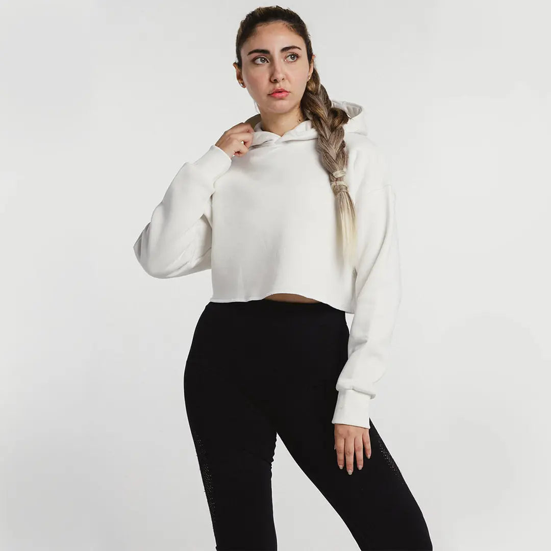 Custom cropped oversized hoodie with personalized printed design