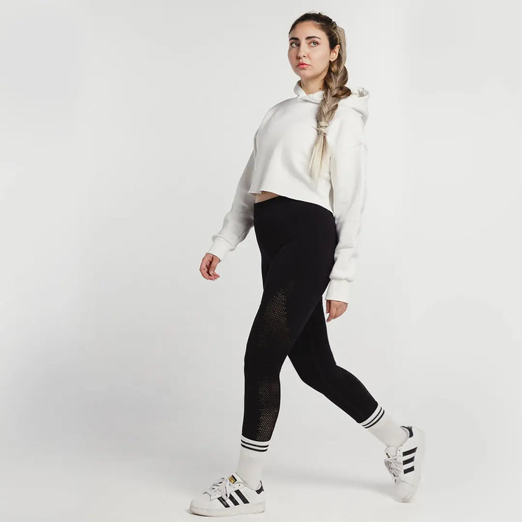 Custom cropped oversized hoodie with personalized printed design