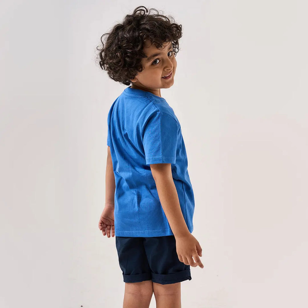 Blank kids' T-shirt for custom printing.