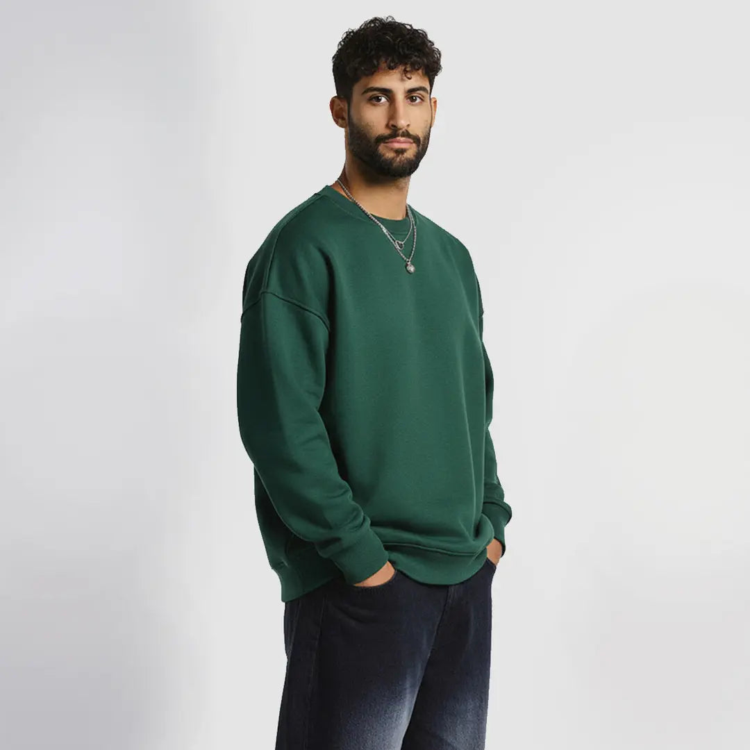 Custom premium oversized crewneck with personalized printed design