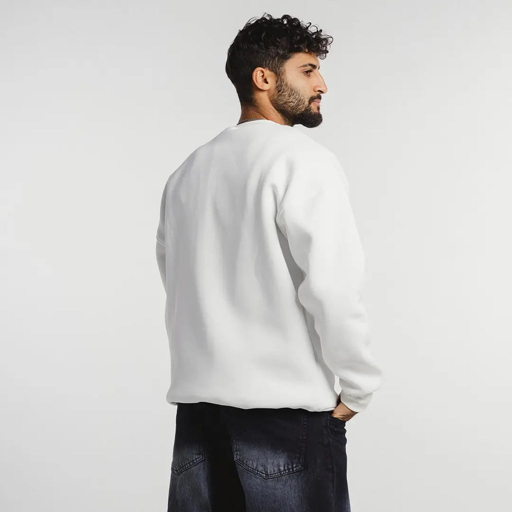 Custom premium oversized crewneck with personalized printed design