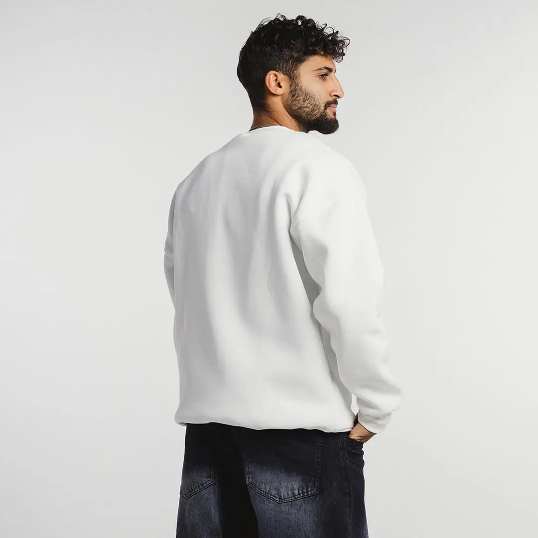 Custom premium oversized crewneck with personalized printed design