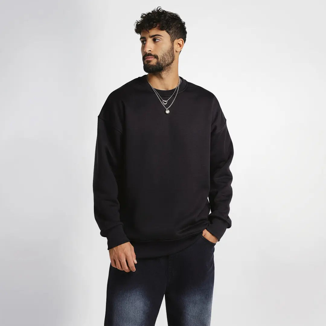 Custom premium oversized crewneck with personalized printed design