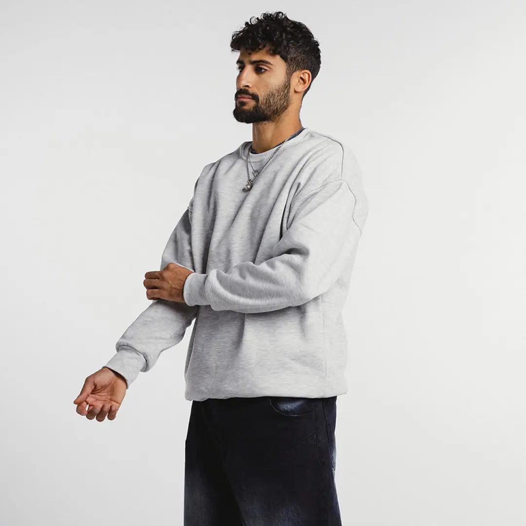 Custom premium oversized crewneck with personalized printed design