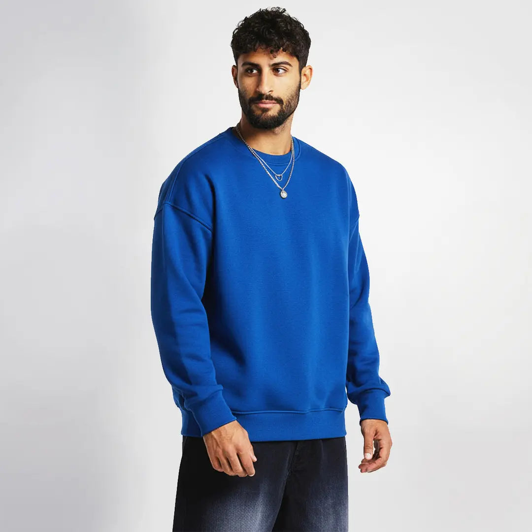 Custom premium oversized crewneck with personalized printed design