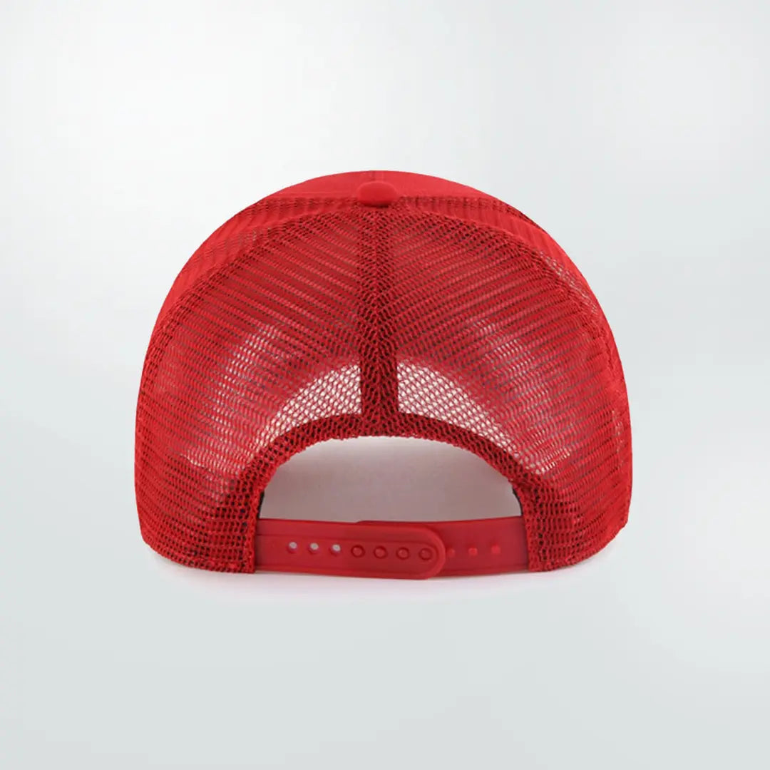 Custom trucker cap with personalized printed design