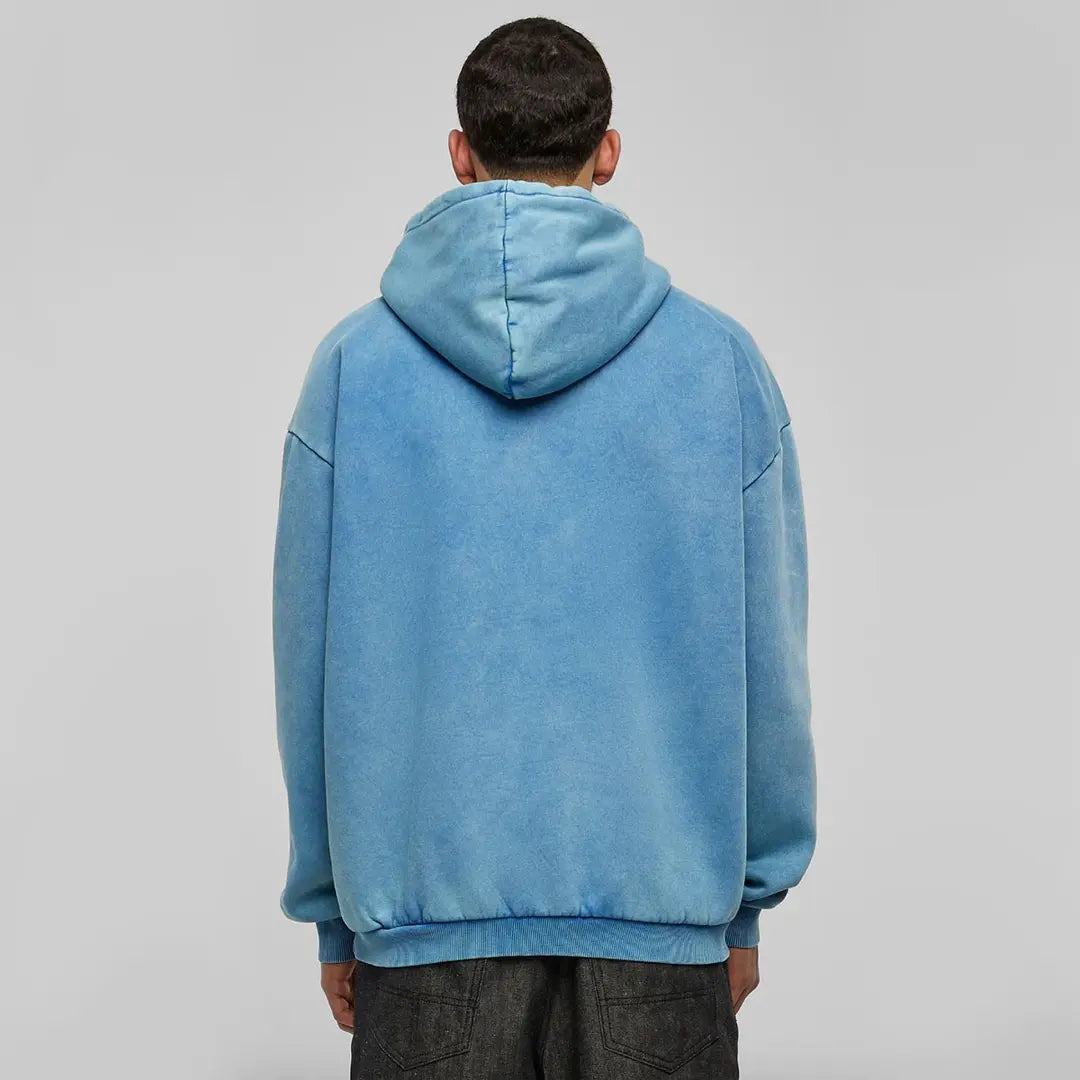 Custom washed oversized hoodie with personalized printed design
