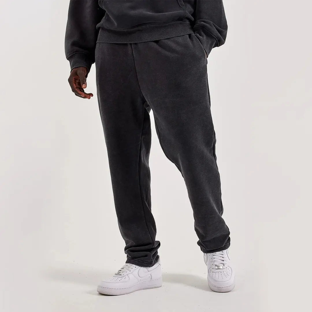 Custom Washed Milton sweatpants with personalized printed design