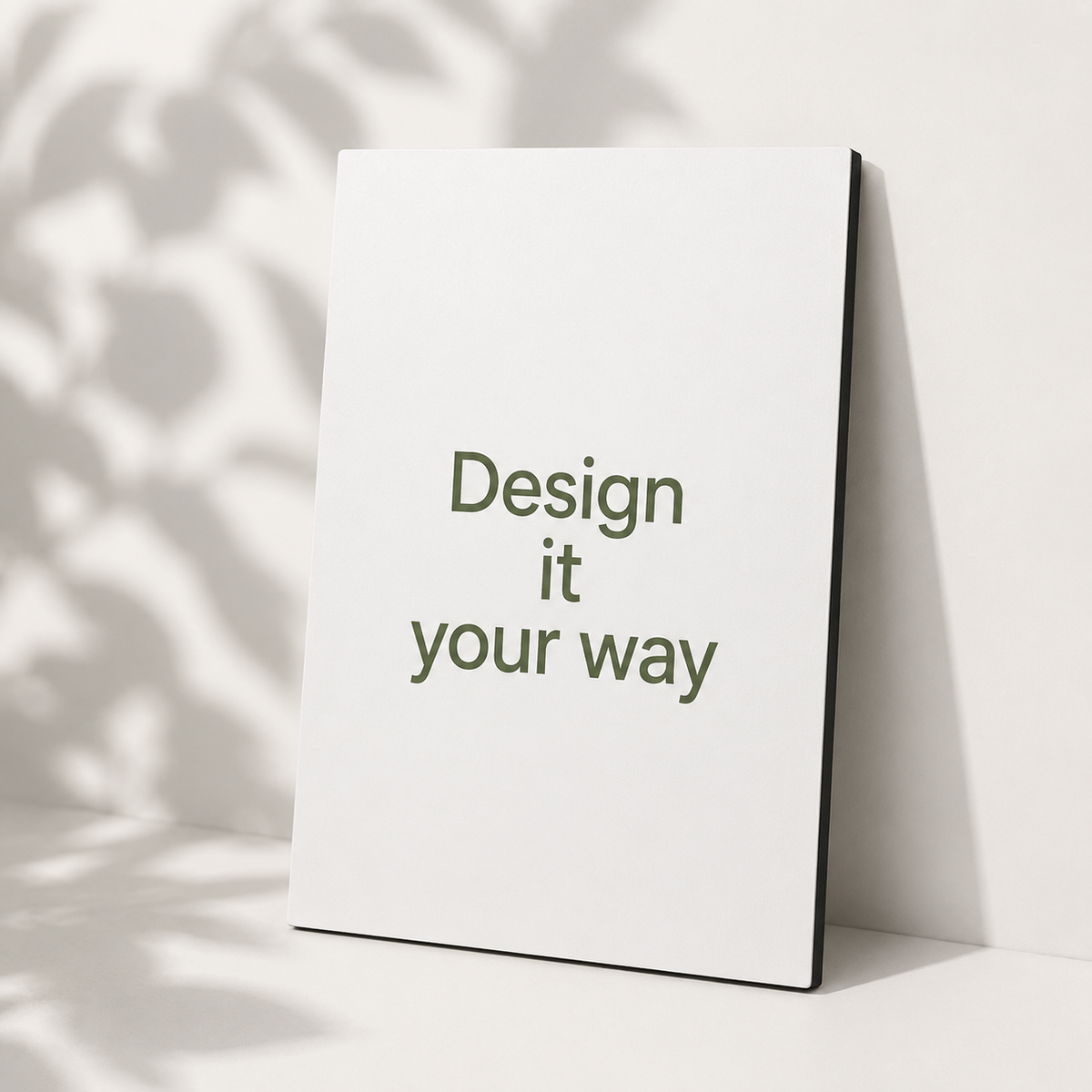 Custom MDF tableau with personalized printed design