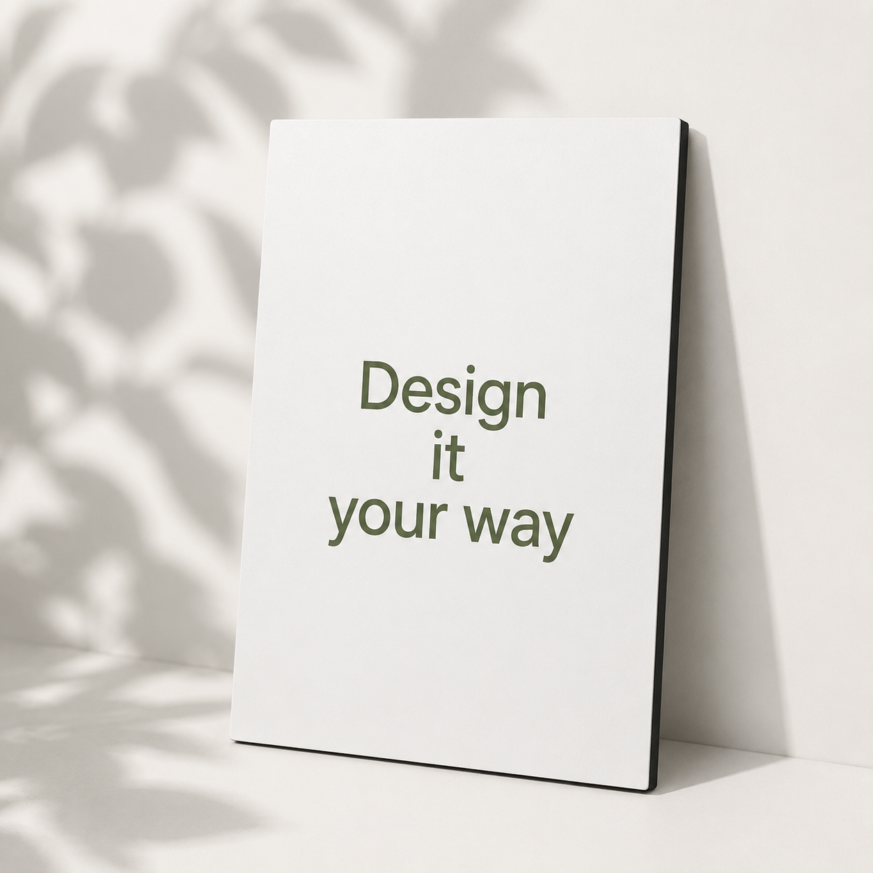 Custom MDF tableau with personalized printed design