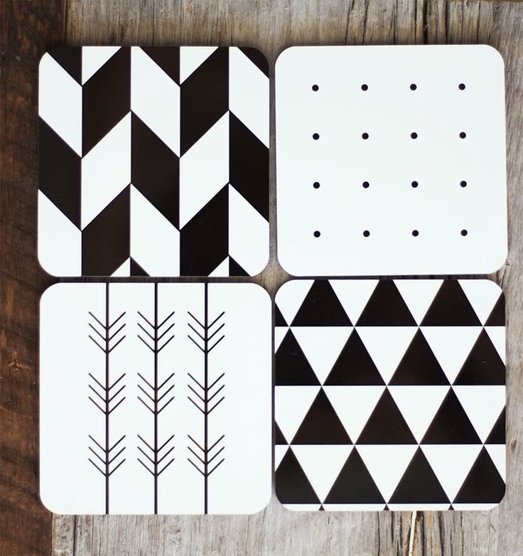 Square wooden coaster with custom artwork