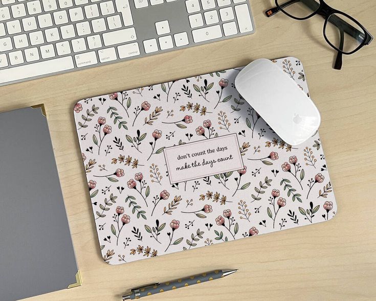 Custom standard mouse pad with personalized printed design