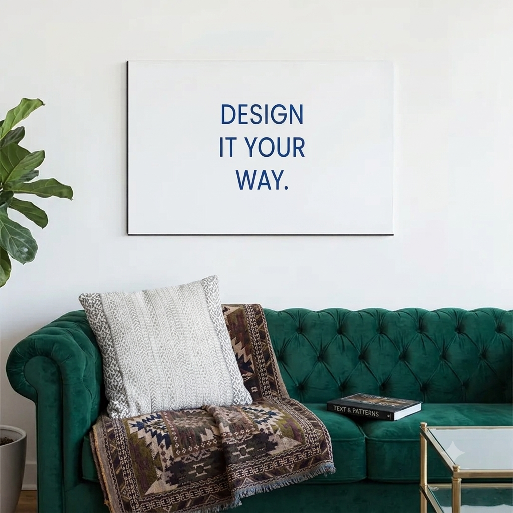 Custom MDF tableau with personalized printed design
