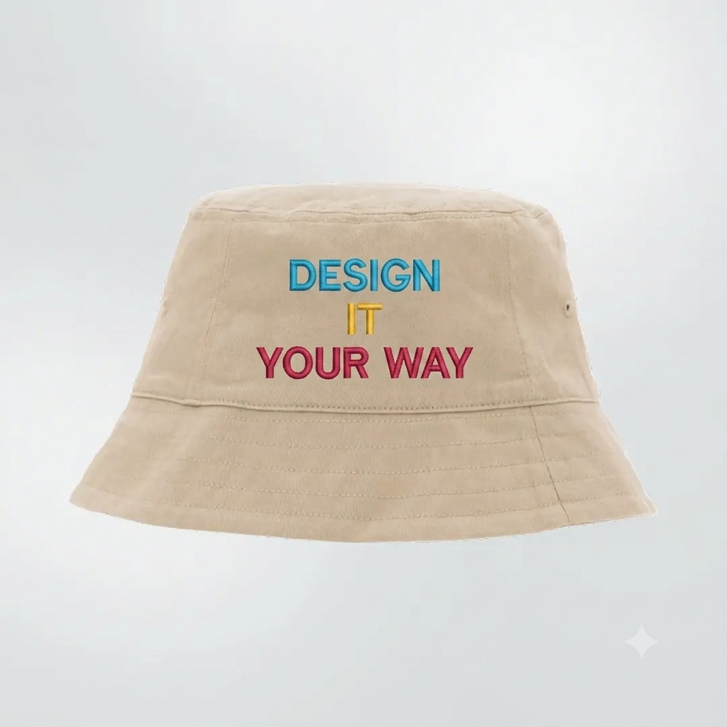 Bucket hat ready for your custom design.