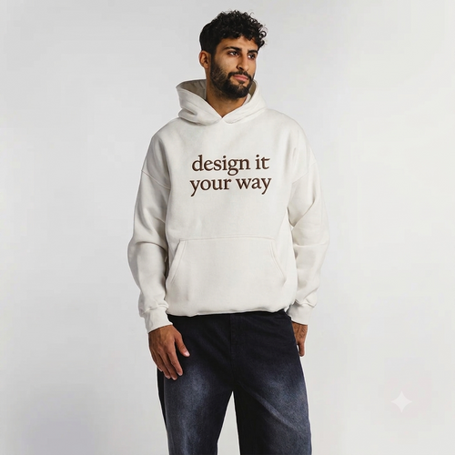 Custom premium oversized hoodie with personalized printed design
