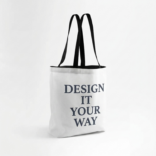 Custom all-over print tote bag with personalized design