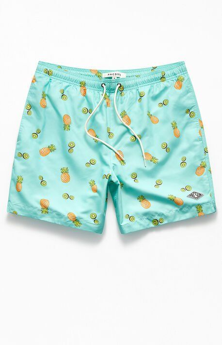 Print-on-demand men's swim shorts with personalized design