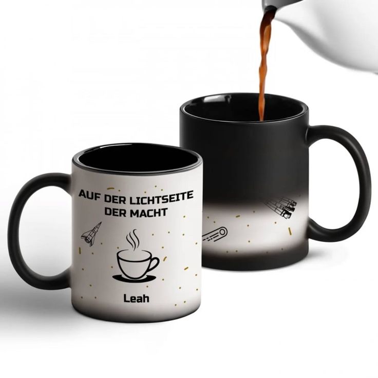 Custom magic mug with personalized heat-reveal design
