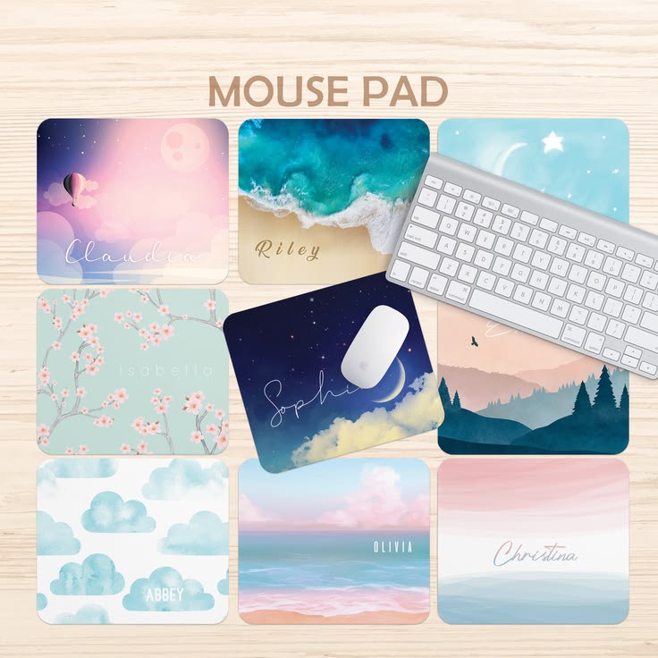Custom standard mouse pad with personalized printed design
