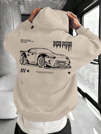 Custom standard oversized hoodie with personalized printed design