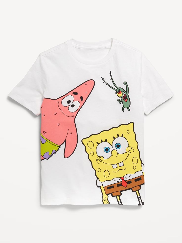 Blank kids' T-shirt for custom printing.