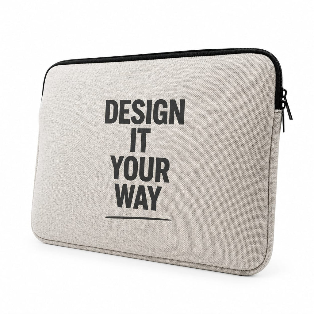 Custom laptop sleeve with personalized printed design