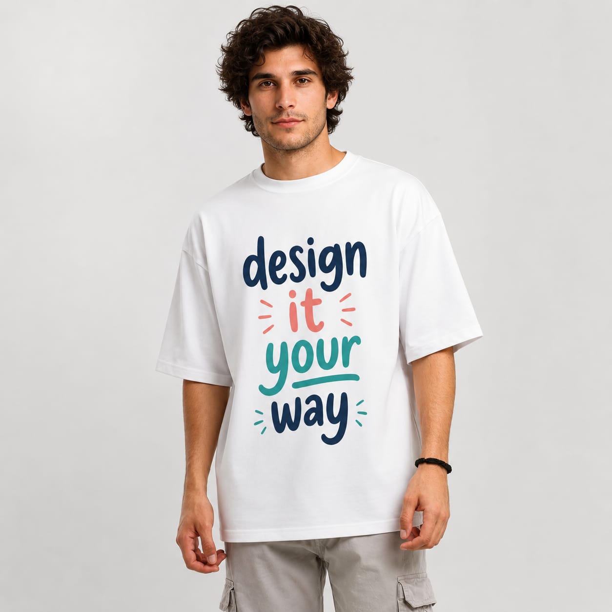 Custom Boulevard oversized T-shirt with personalized printed design
