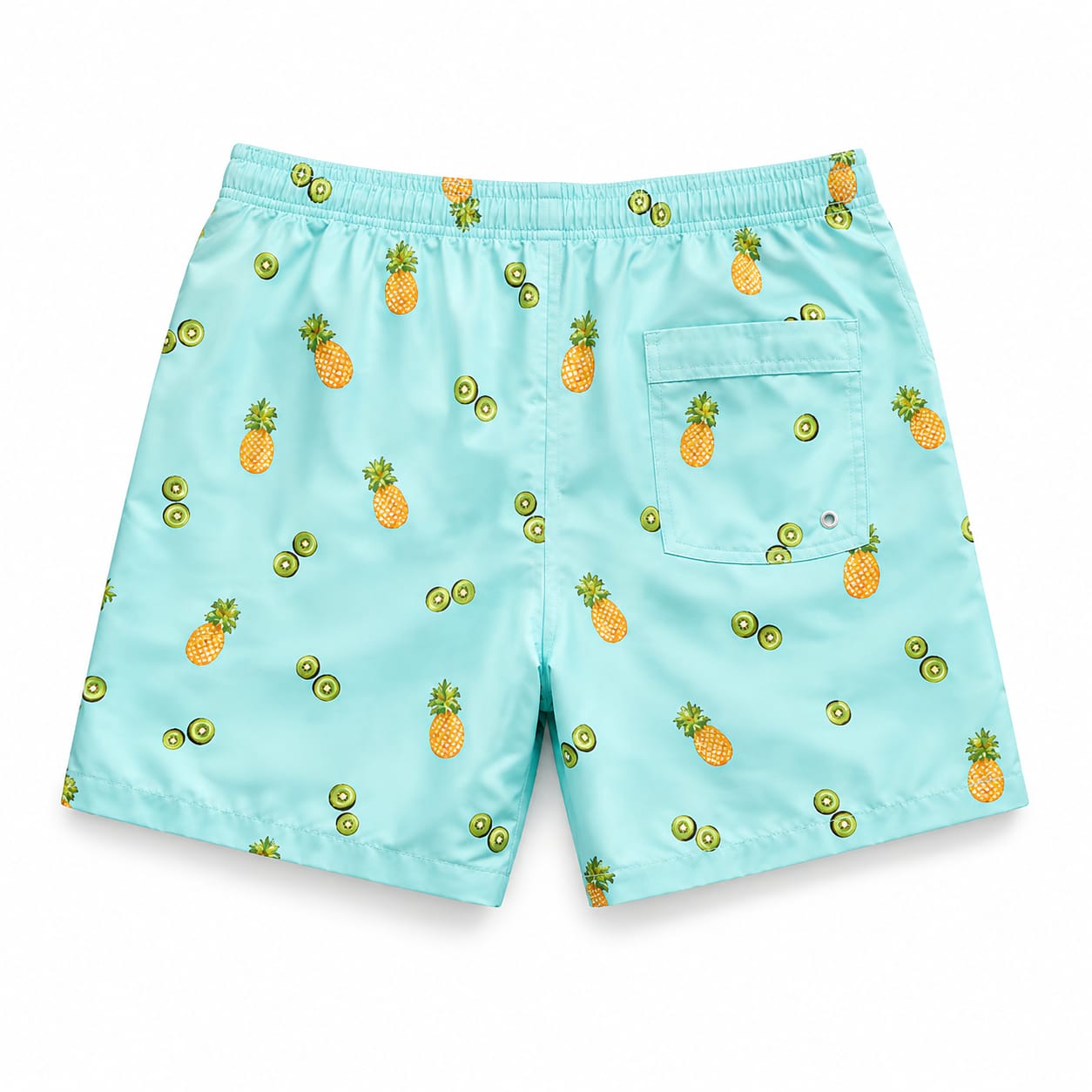 Print-on-demand men's swim shorts with personalized design