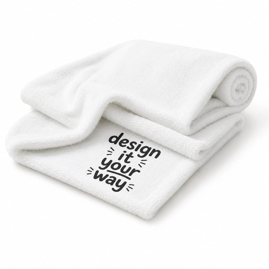Custom microfiber beach towel with personalized printed design