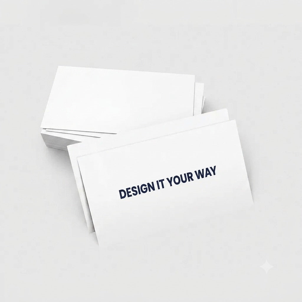 Custom business cards pack with personalized design.