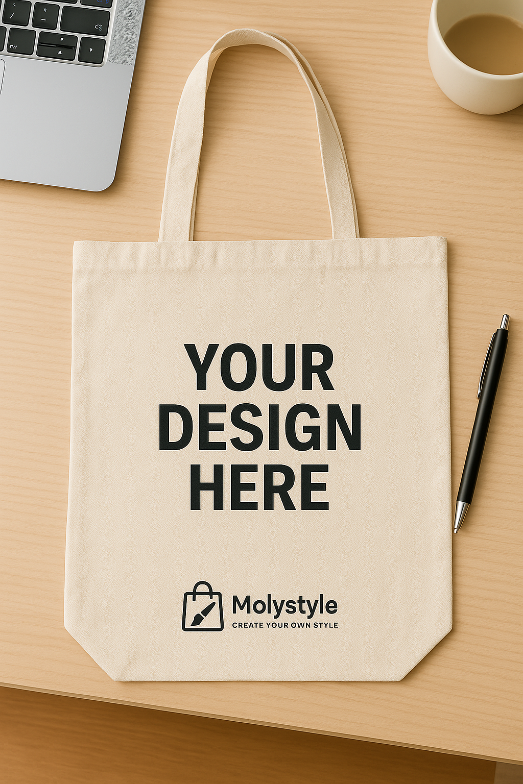 MolyStyle Cotton Tote Bags – Reusable Eco-Friendly Shopping Bag