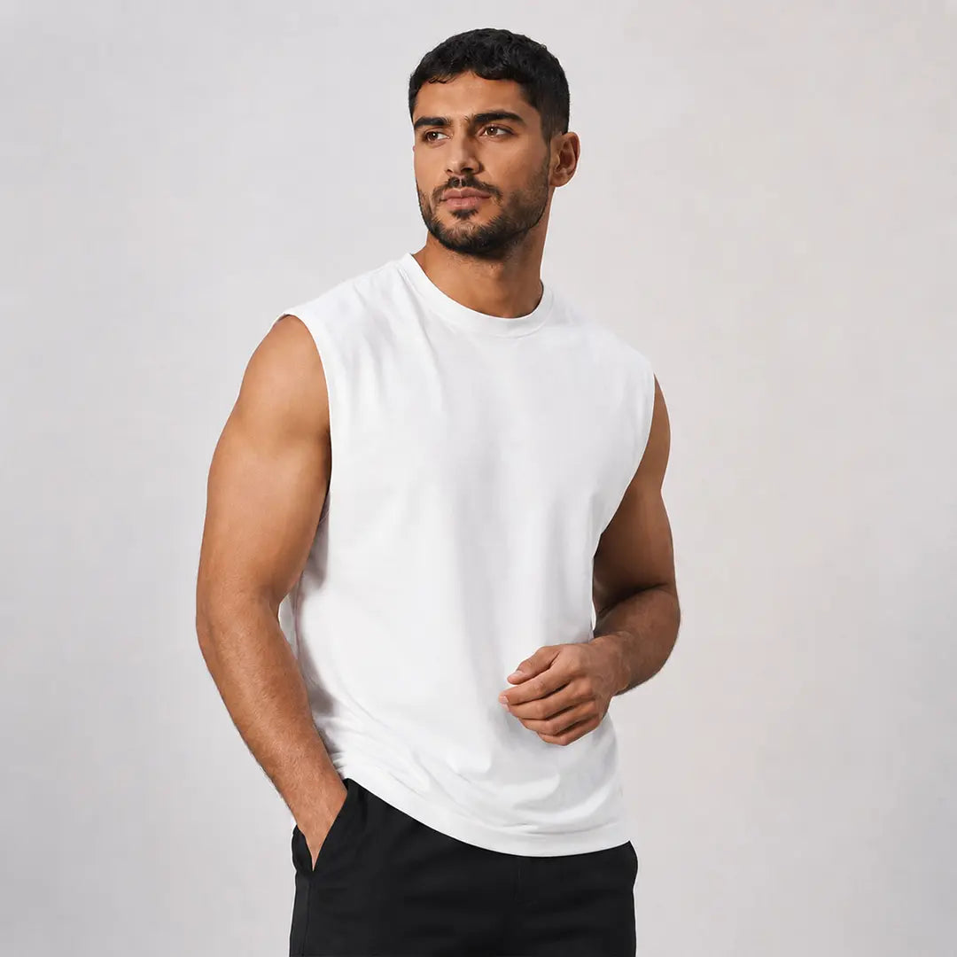 Custom Boulevard oversized tank top with personalized printed design