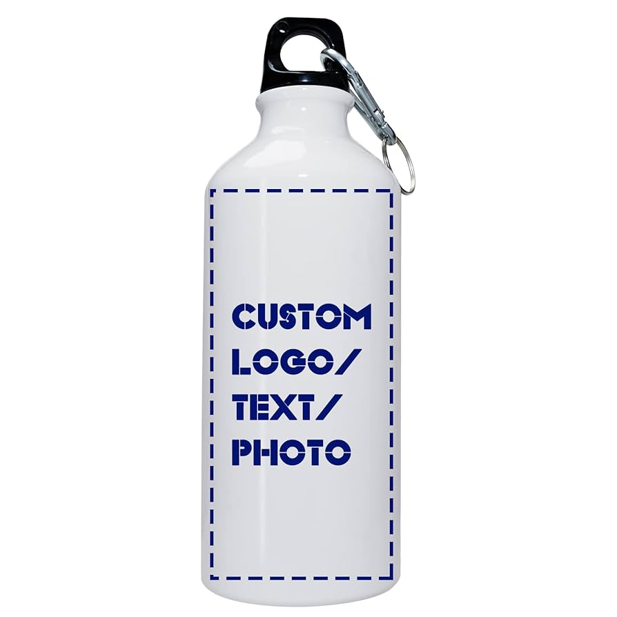 White flask, 20oz Sublimation Aluminum White Sport Water Bottle Blanks for Heat Press (600ml)