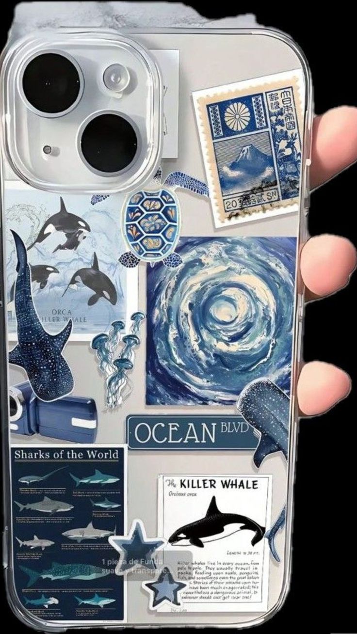Custom clear phone case with personalized print