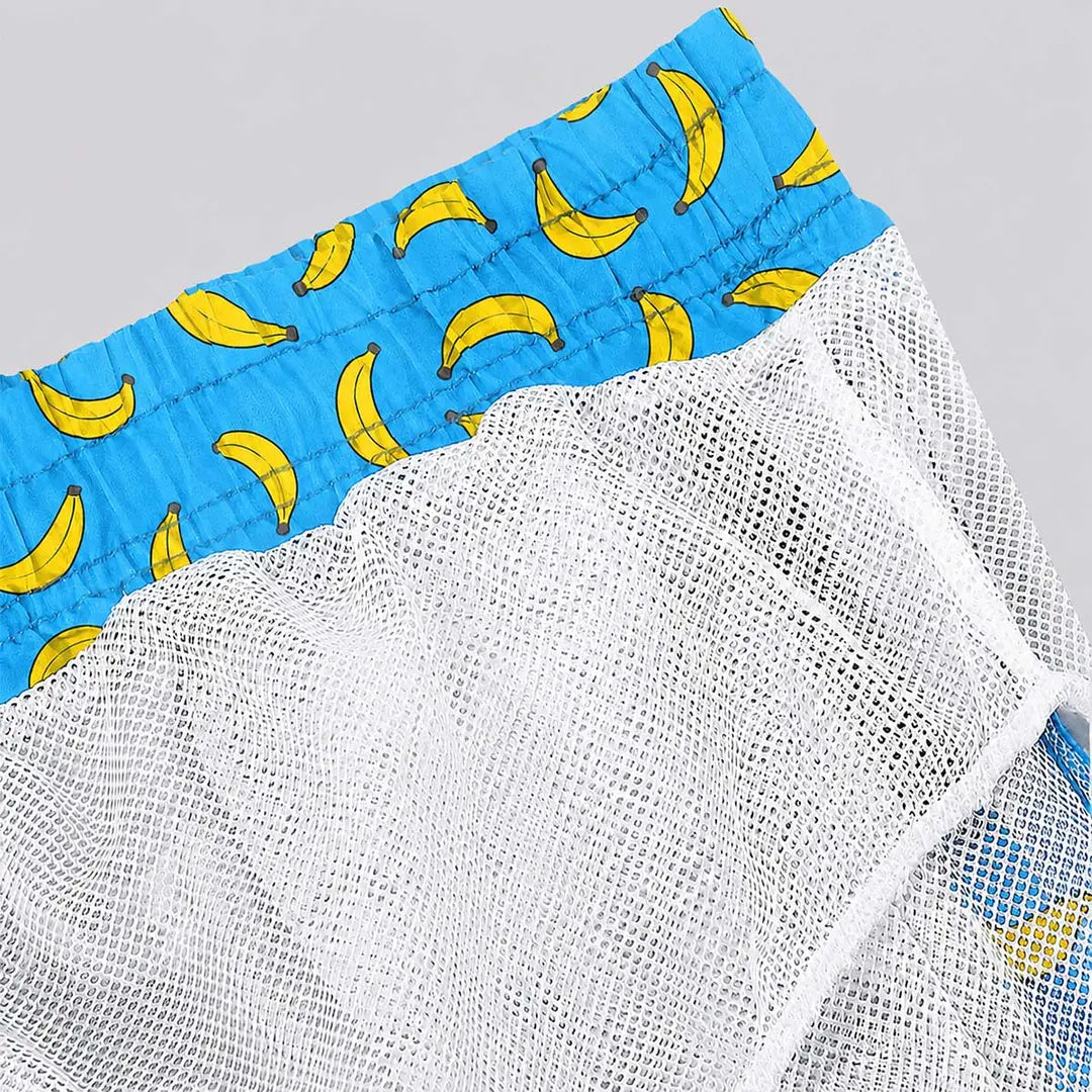 Print-on-demand men's swim shorts with personalized design