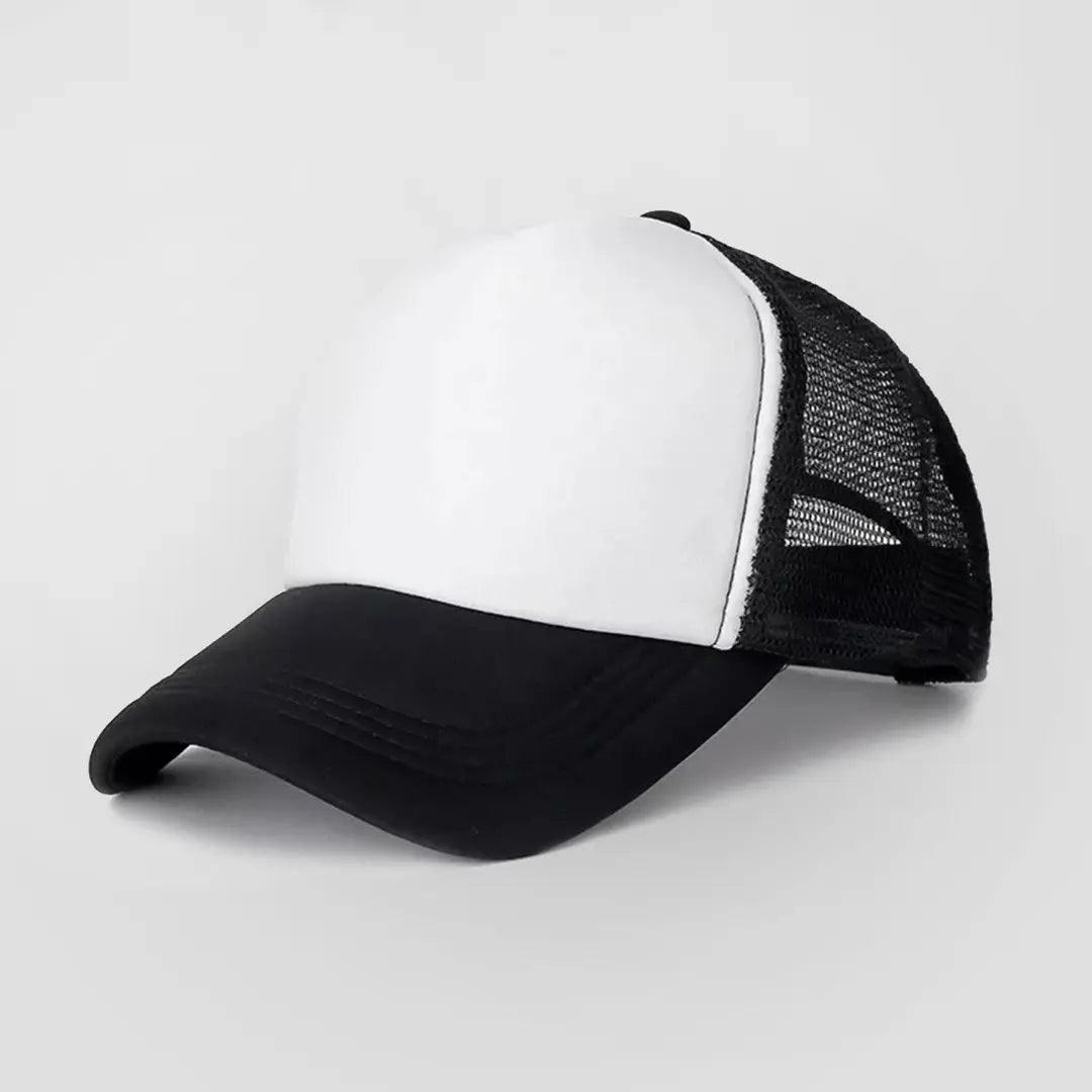 Custom trucker cap with personalized printed design